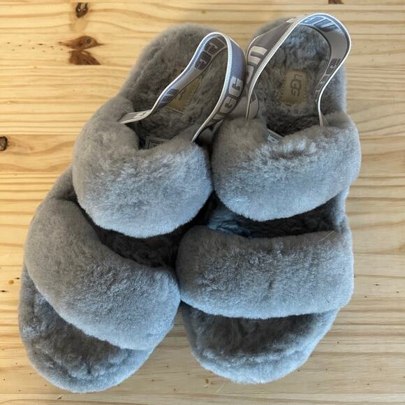 UGG Women's Oh Yeah Slide Slippers Gray 1107953 Size 9 - Picture 3 of 5